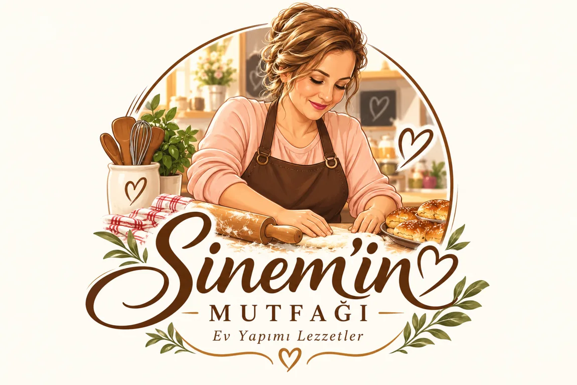 Sinem'in Mutfağı için hazırlanmış çizgi film tarzı mutfak illüstrasyonu